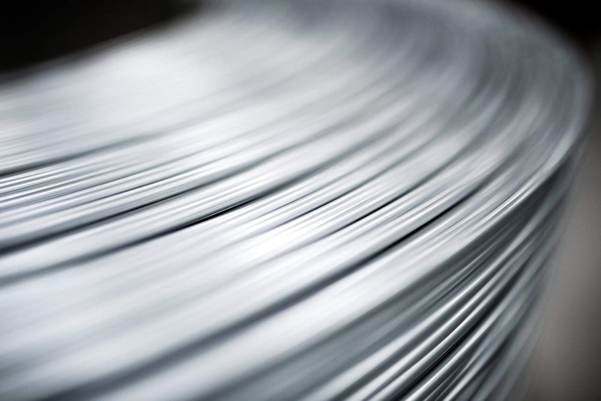 Curved length of aluminum extrusion