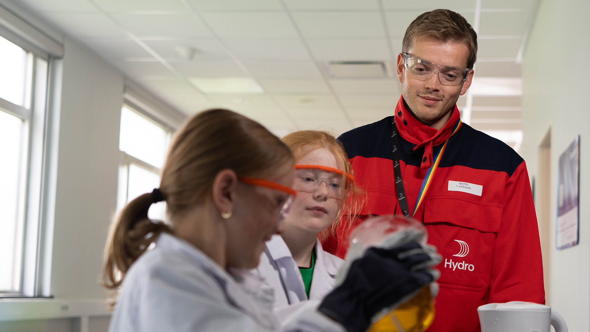 a group of people in a room