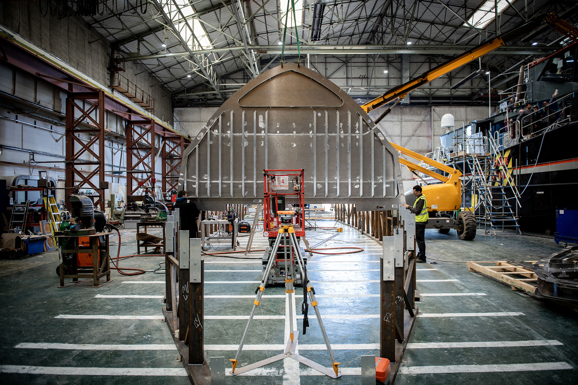 The Arksen 85 “Project Ocean” at the Wight Shipyard.