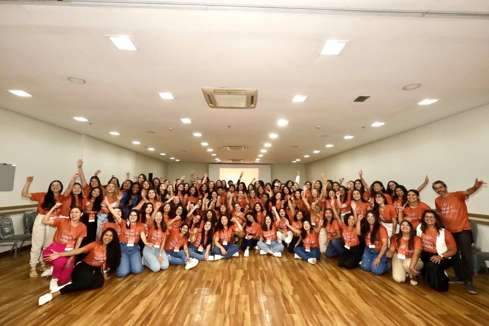 a group of people posing for a photo