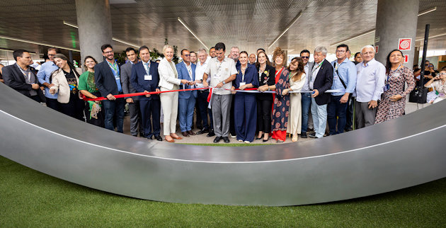 a group of people posing for a photo