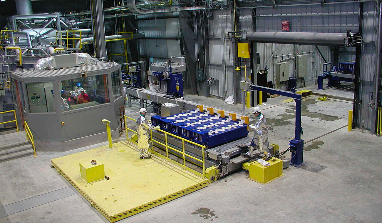 several people in a factory