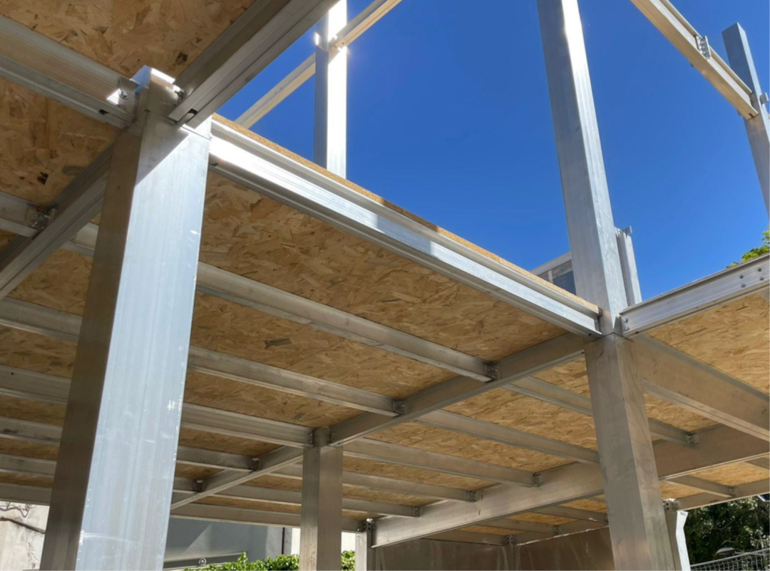 Struttura in alluminio realizzata da Hydro Extrusions.