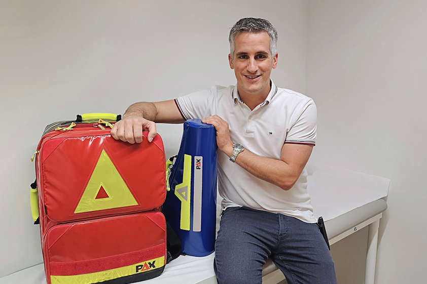 Sascha Riedmann, Rettungssanitäter